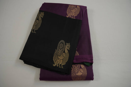 Magenta light weight kanchipuram silk saree