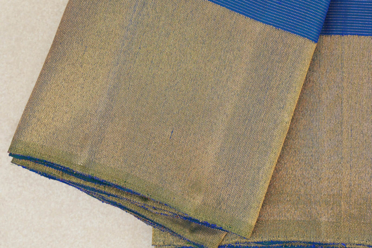 Peacock Blue Vaira Oosi Vintage Kanjivaram Silk Saree by Shreenivas Silks PSSR0110281