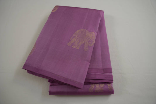 Onion pink light weight kanchipuram silk saree