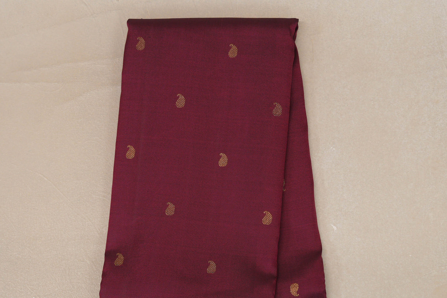 Deep Magenta with Deep Bottle Green Temple Borders Vintage Kanjivaram Silk Saree by Shreenivas Silks PSSR019173