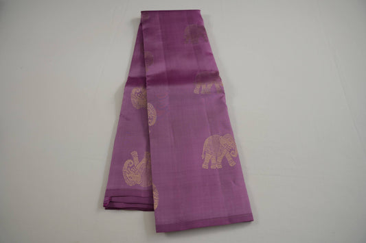 Borderless light weight kanchipuram silk saree