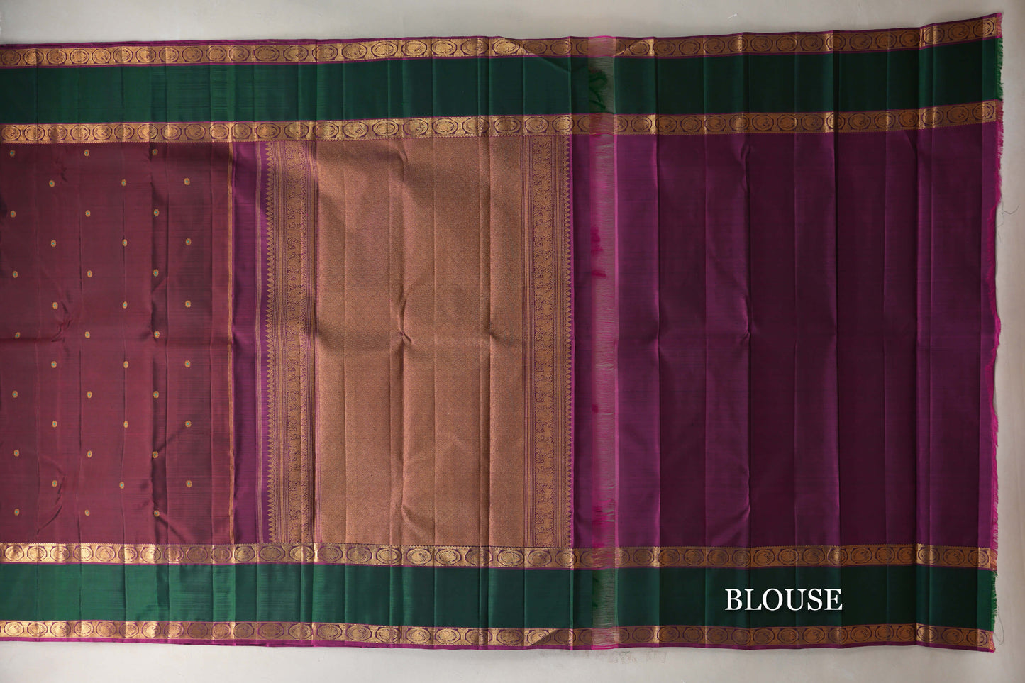 Reddish Maroon Vintage Kanjivaram Silk Saree by Shreenivas Silks PSSR019184