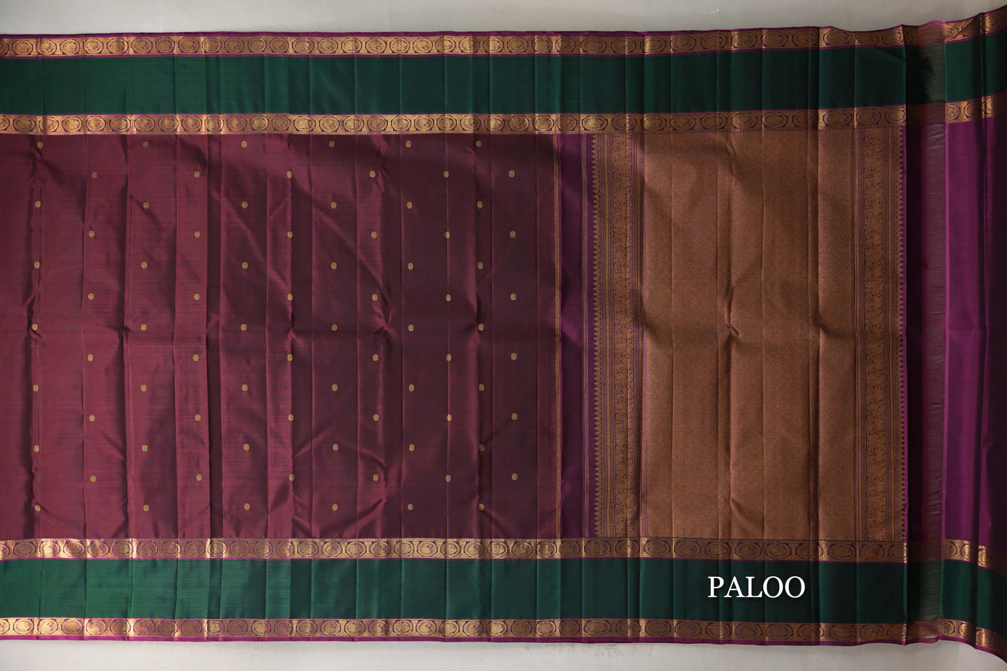 Reddish Maroon Vintage Kanjivaram Silk Saree by Shreenivas Silks PSSR019184