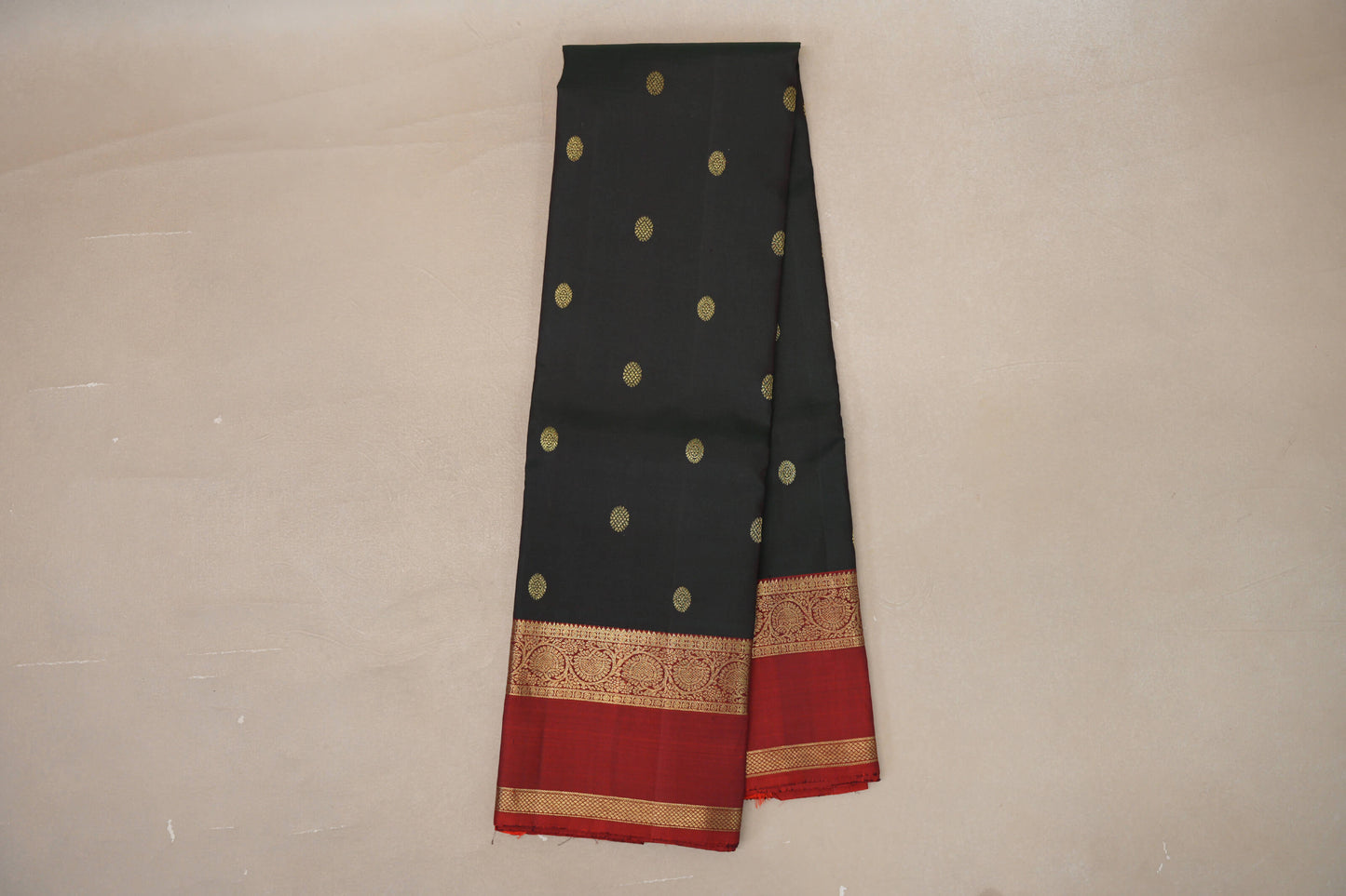 Dual Tone of Maroon and Green with Reddish Maroon Borders Vintage Kanjivaram Silk Saree by Shreenivas Silks PSSR019187