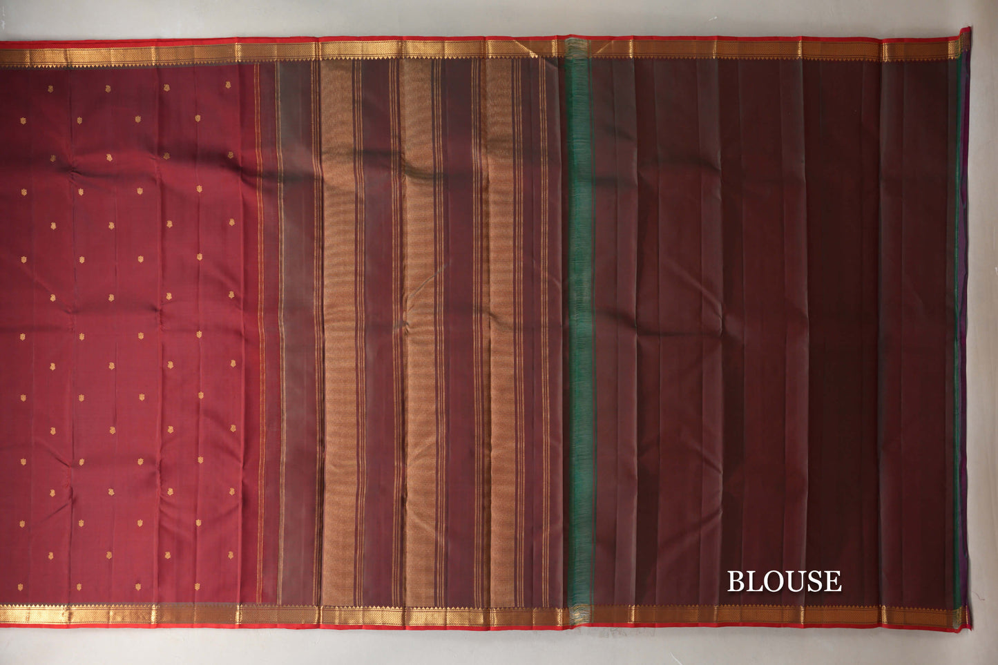Reddish Maroon Vintage Kanjivaram Silk Saree by Shreenivas Silks PSSR019193