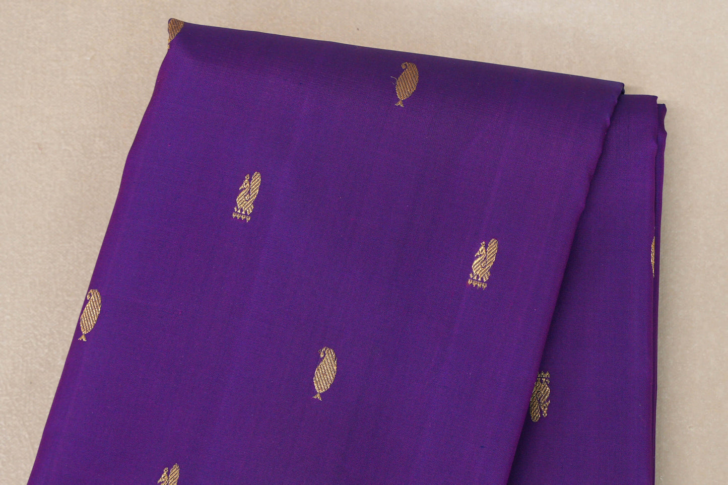Deep Violet Vintage Kanjivaram Silk Saree by Shreenivas Silks PSSR019194