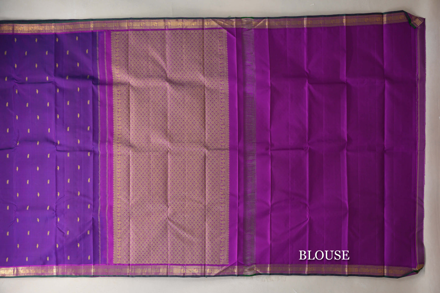 Deep Violet Vintage Kanjivaram Silk Saree by Shreenivas Silks PSSR019194