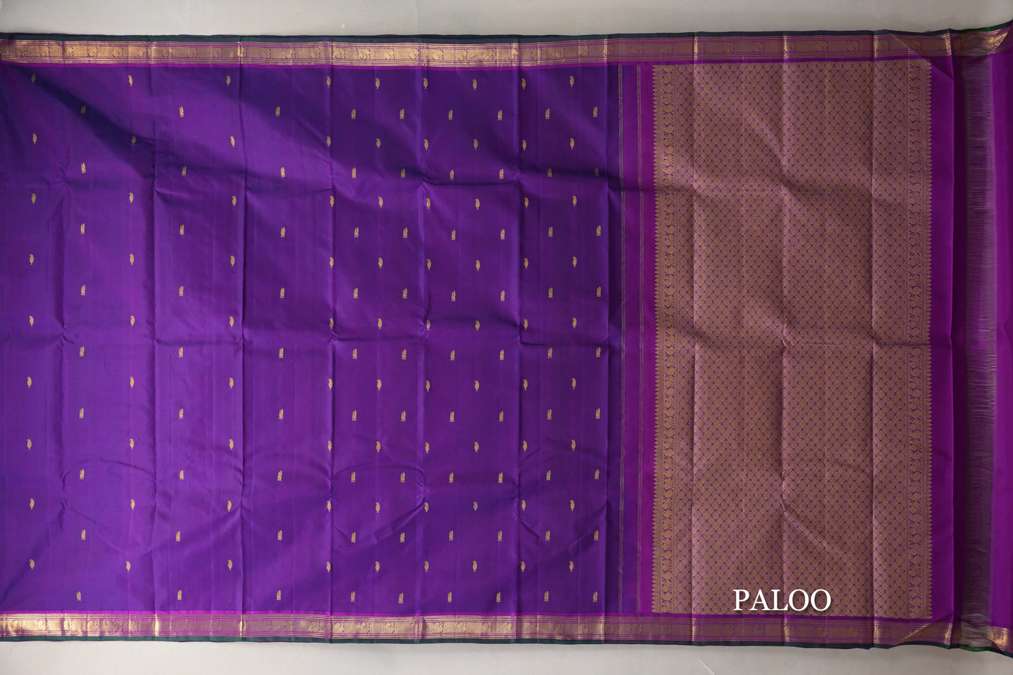 Deep Violet Vintage Kanjivaram Silk Saree by Shreenivas Silks PSSR019194