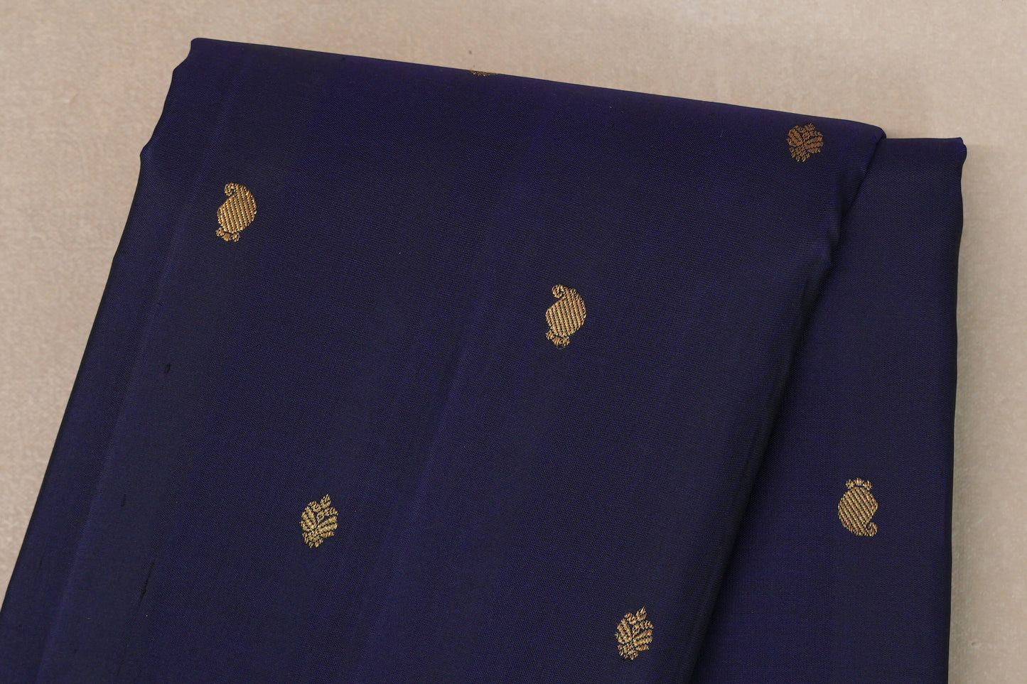 Deep Blue Vintage Kanjivaram Silk Saree by Shreenivas Silks PSSR019195