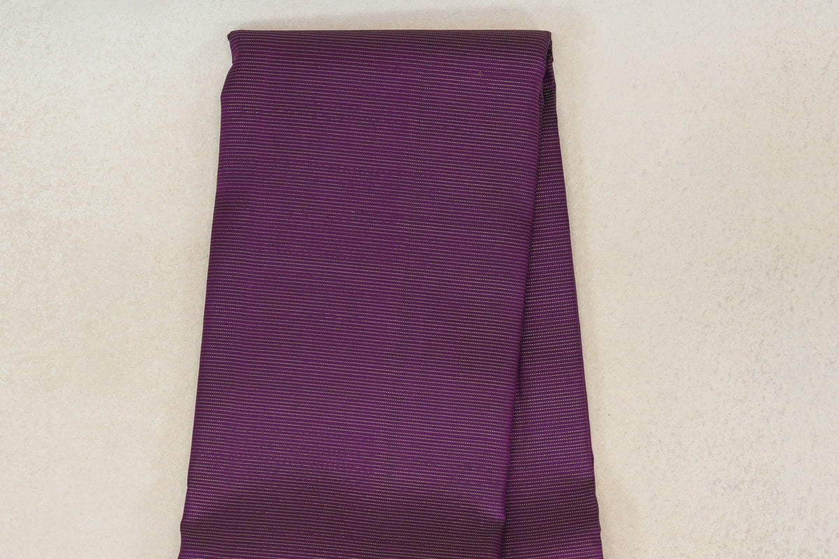 Deep Purple Vaira Oosi Vintage Kanjivaram Silk Saree body