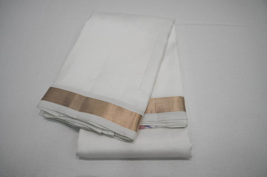 White light weight kanchipuram silk saree