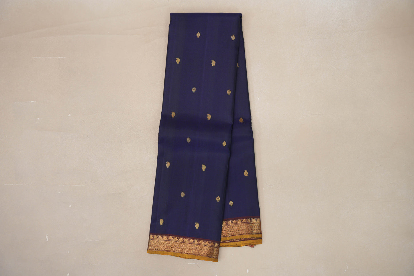 Deep Blue Vintage Kanjivaram Silk Saree by Shreenivas Silks PSSR019195