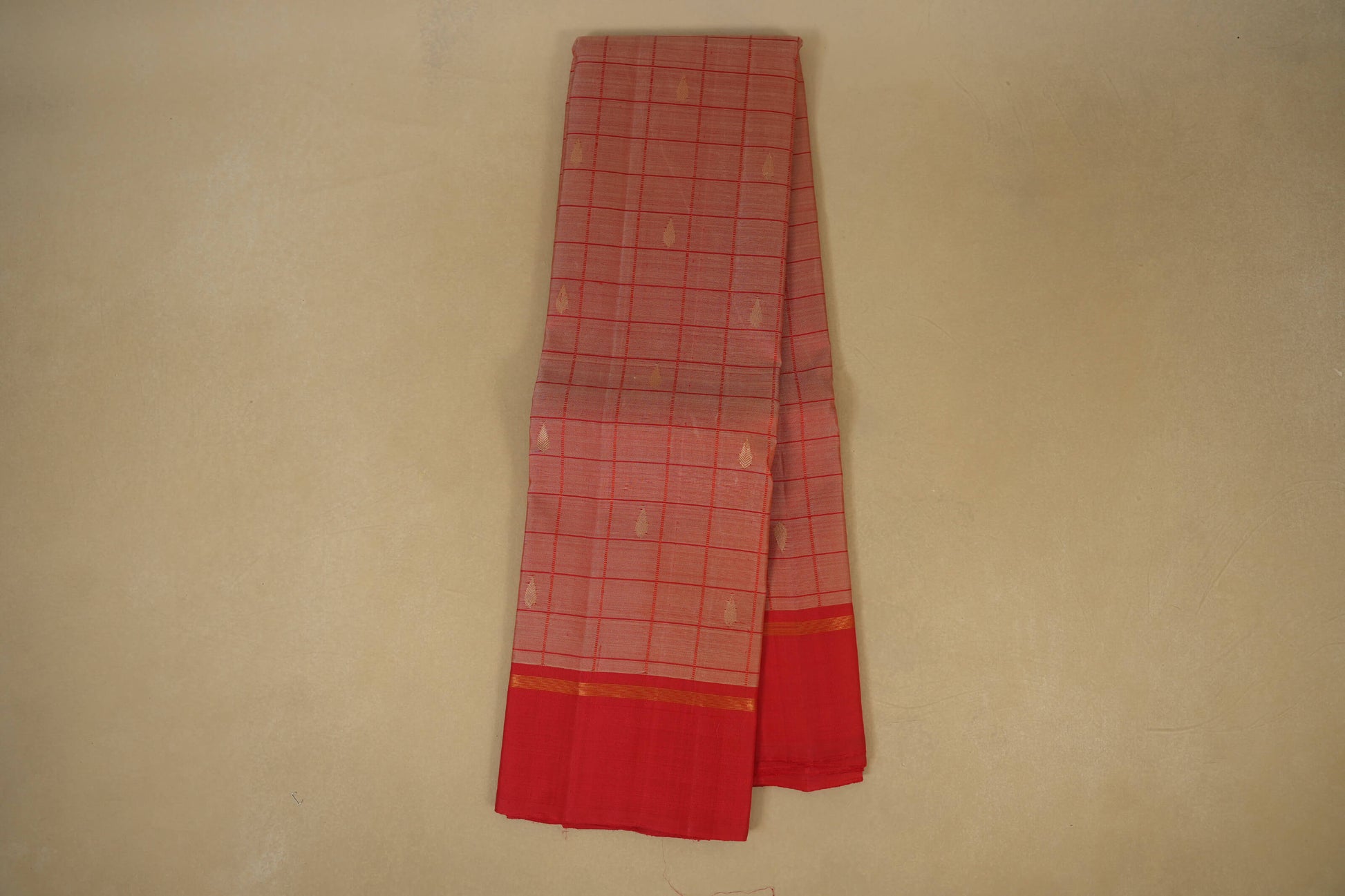 Online Onion Pink with Red Borders Kanjivaram Silk Saree
