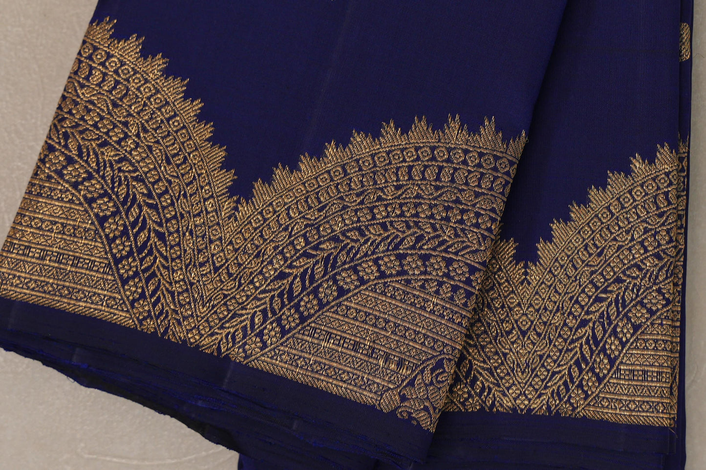 Deep blue Vintage Kanjivaram Silk Saree by Shreenivas Silks PSSR019201