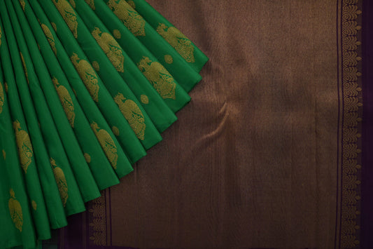 Green kanchipuram silk saree
