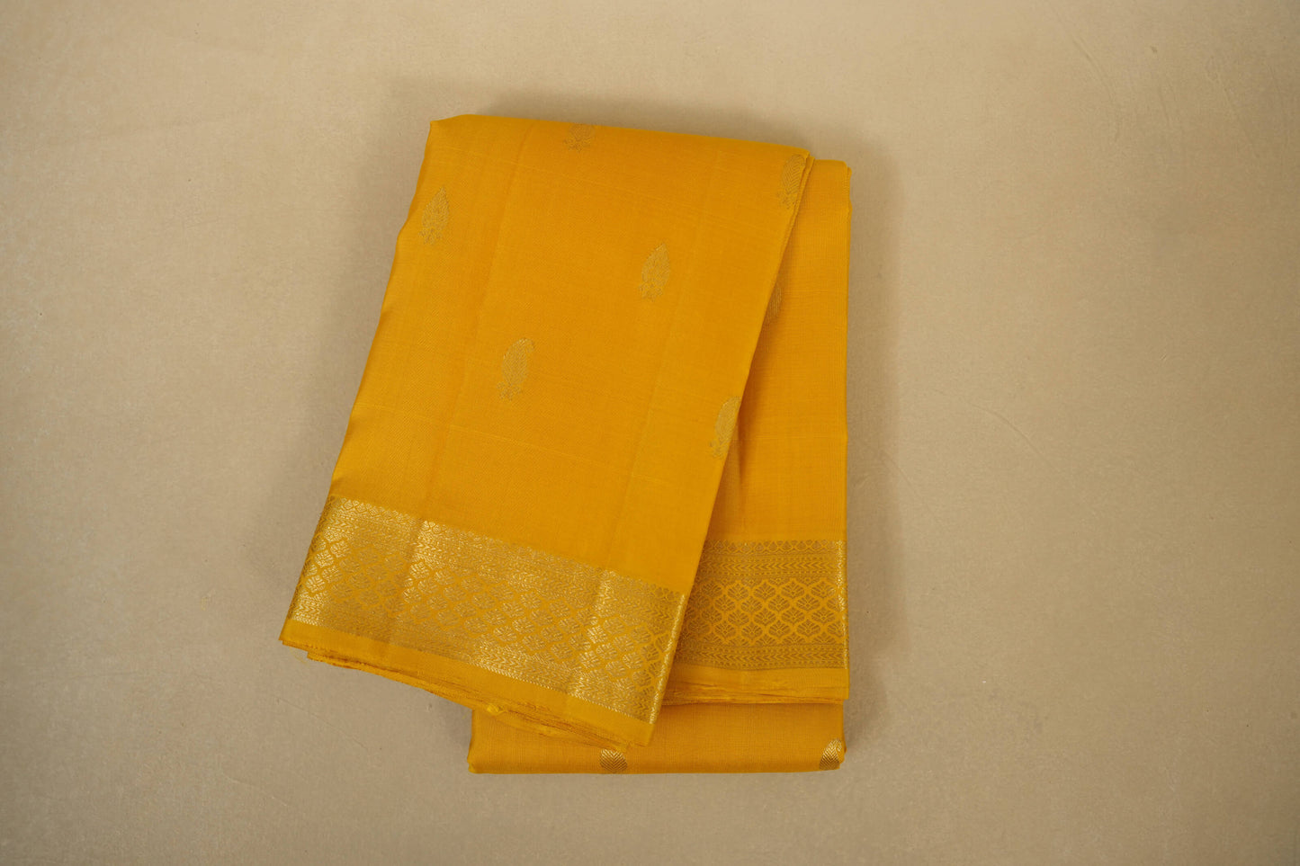 Yellow Kanjivaram Silk Saree