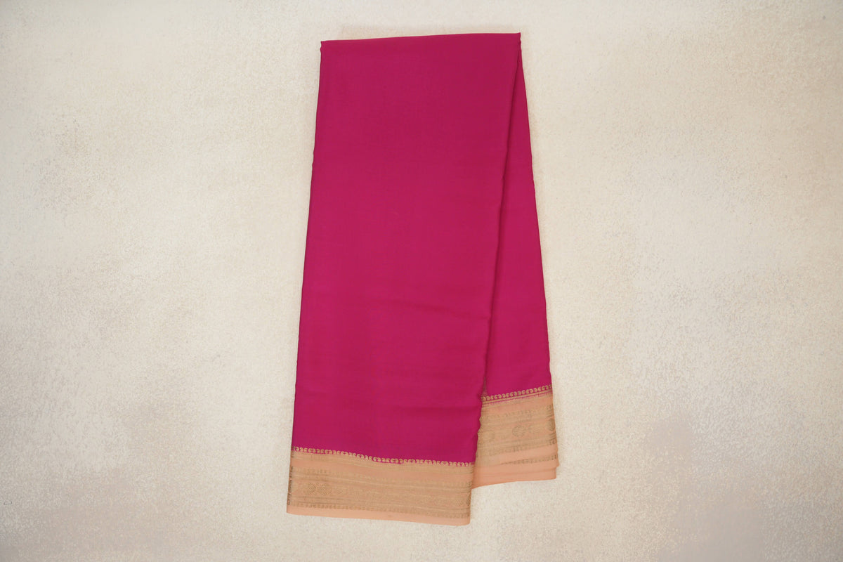 Deep Rani Pink Mysore Silk Saree online