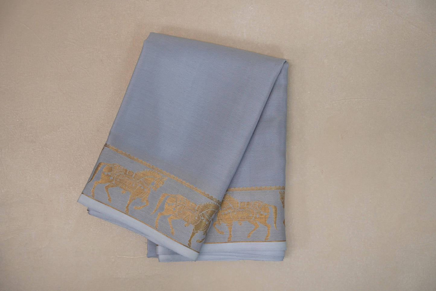 Blue Grey Mysore Silk Saree by Shreenivas Silks PSSR019211