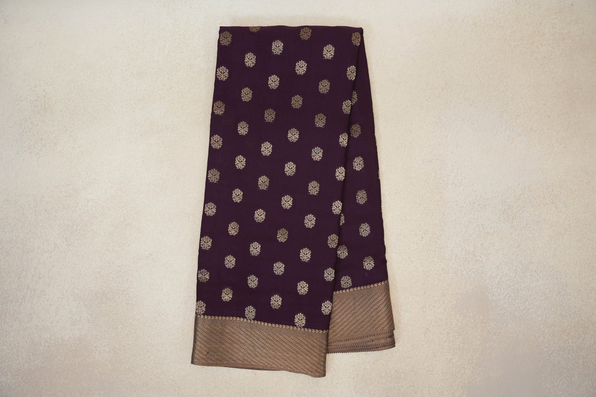Deep Purple Mysore Silk Saree online