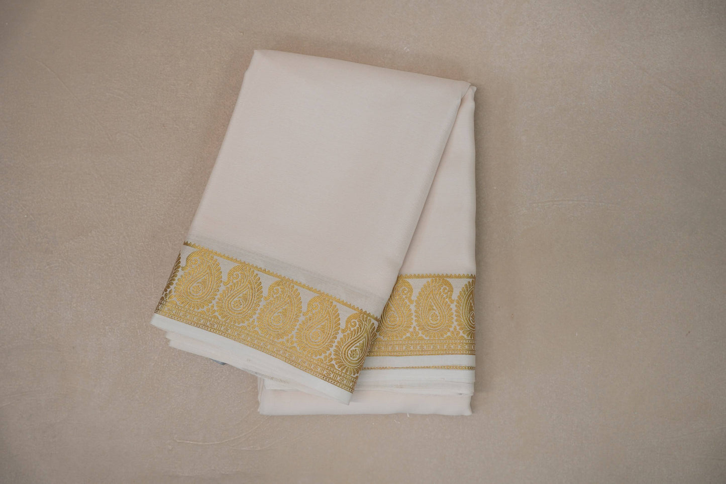 Cream Mysore Silk Saree by Shreenivas Silks PSSR019213