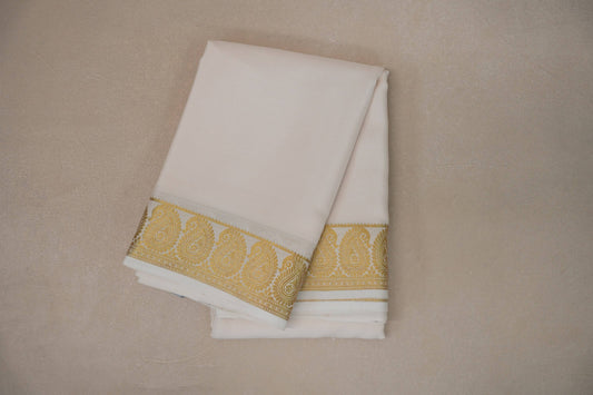 Cream Mysore Silk Saree by Shreenivas Silks PSSR019213