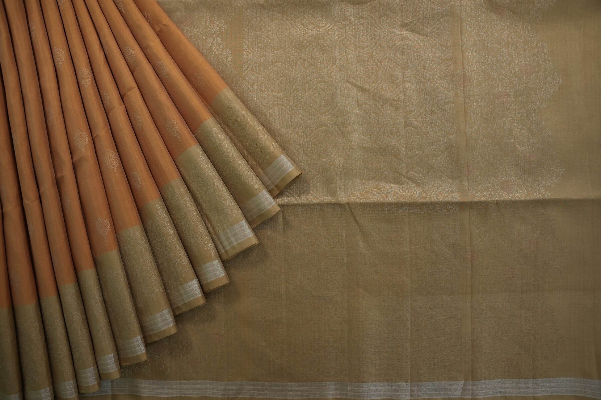 Mustard soft silk saree