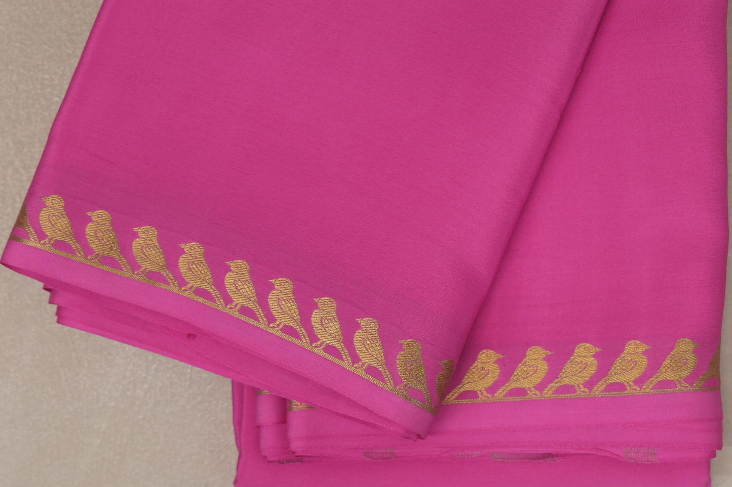 Rose Pink Mysore Silk Saree by Shreenivas Silks PSSR019214