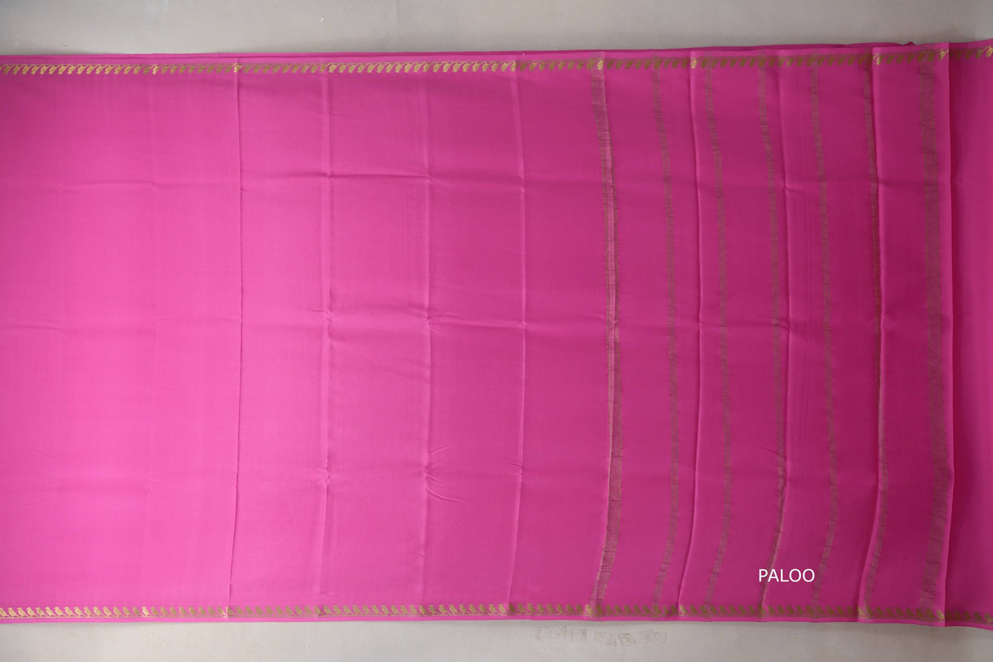 Rose Pink Mysore Silk Saree by Shreenivas Silks PSSR019214
