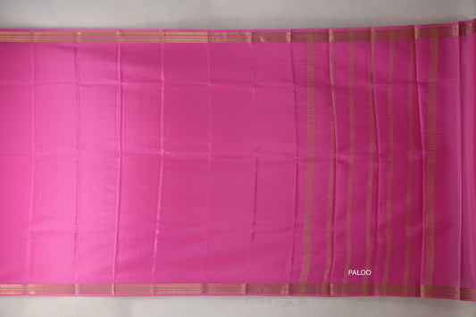 Hot Pink Mysore Silk Saree by Shreenivas Silks PSSR019218
