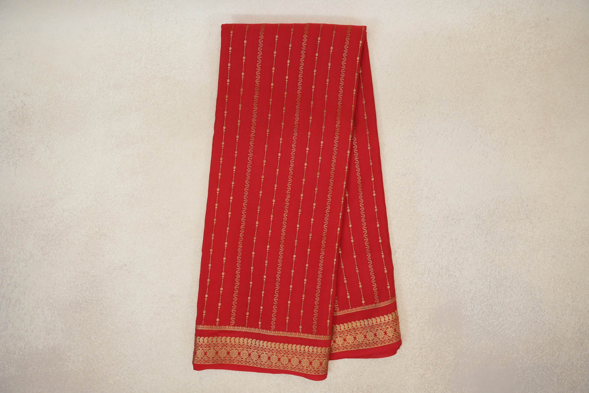 Bright Red Mysore Silk Saree online