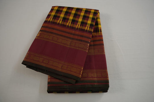 Multi-color kanchipuram silk saree
