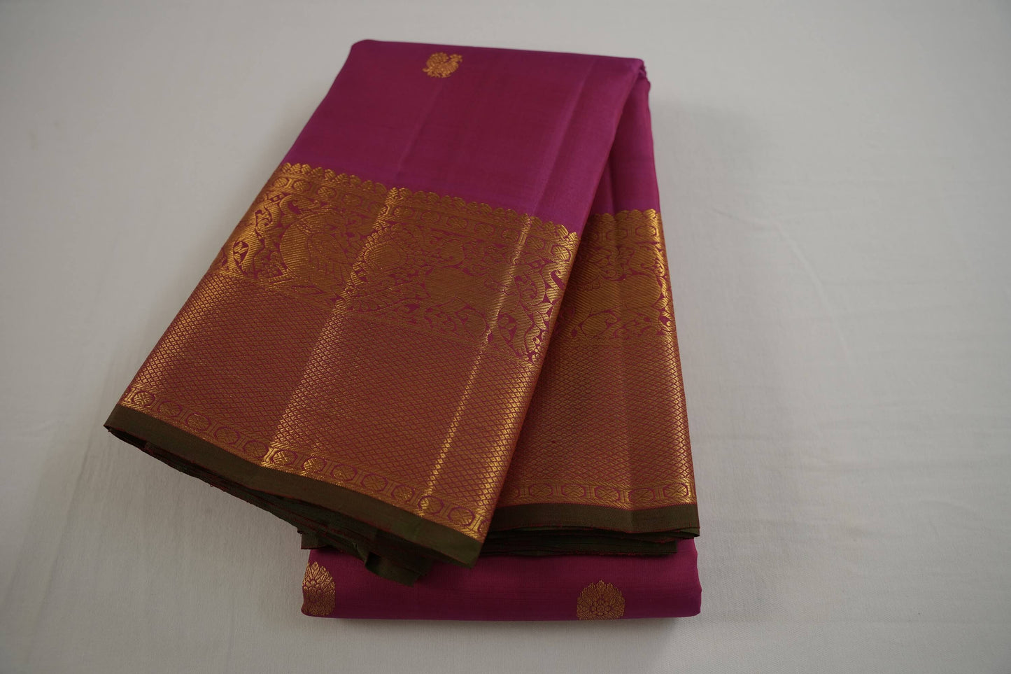 Pink kanchipuram silk saree