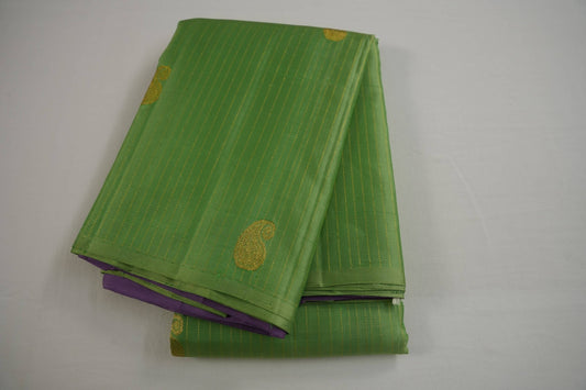 Rexona green kanchipuram silk saree