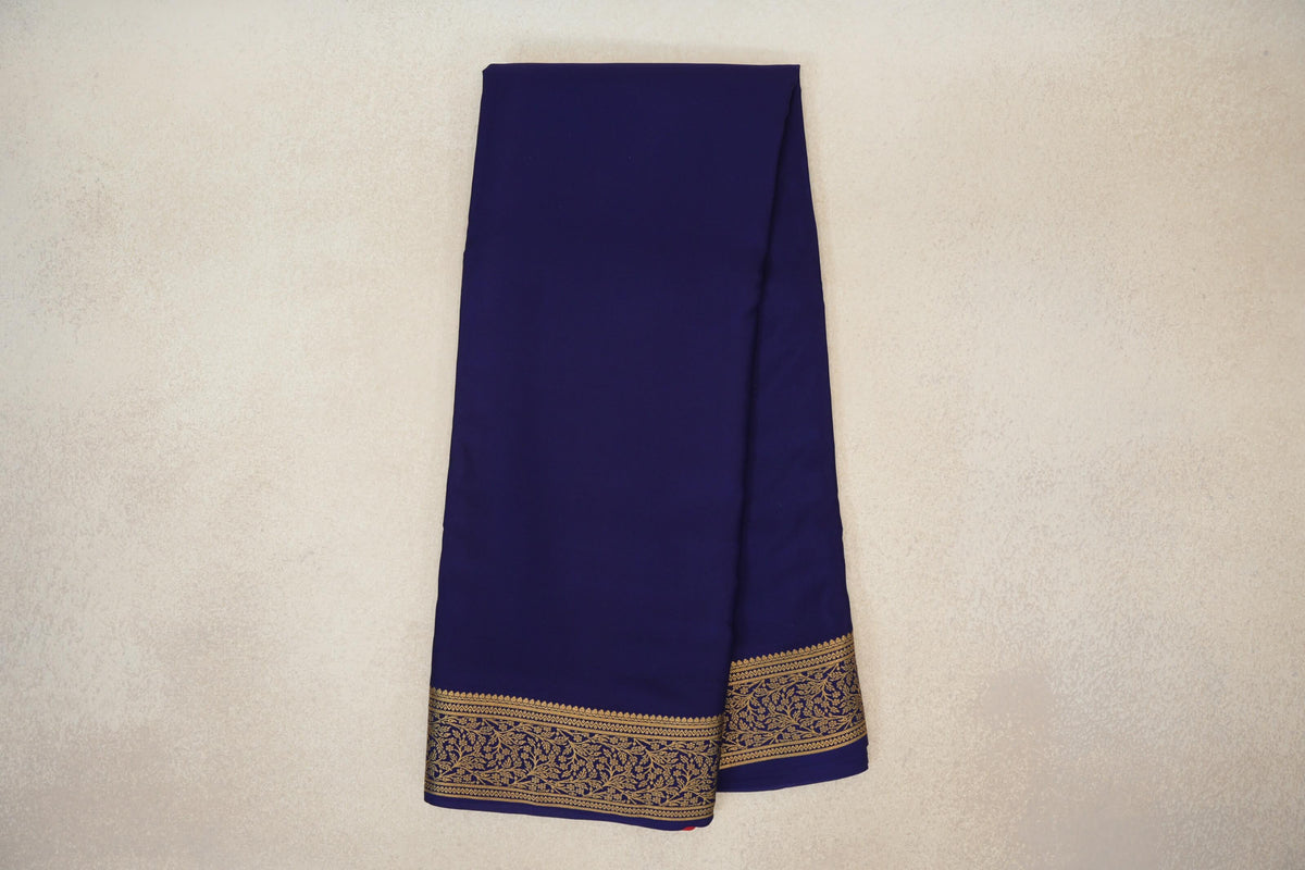 Deep Blue Mysore Silk Saree online