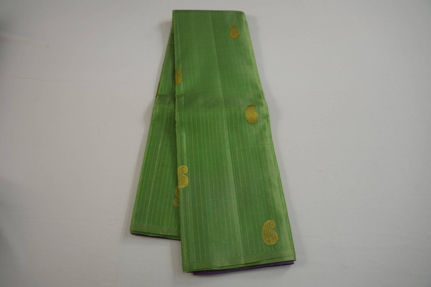 Borderless kanchipuram silk saree