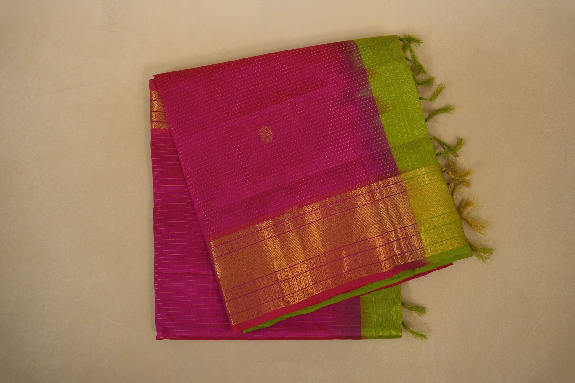 Pink Vaira Oosi Vintage Silk Cotton Saree