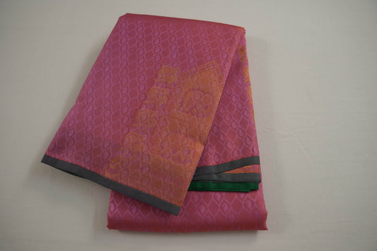 Peach light weight kanchipuram silk saree