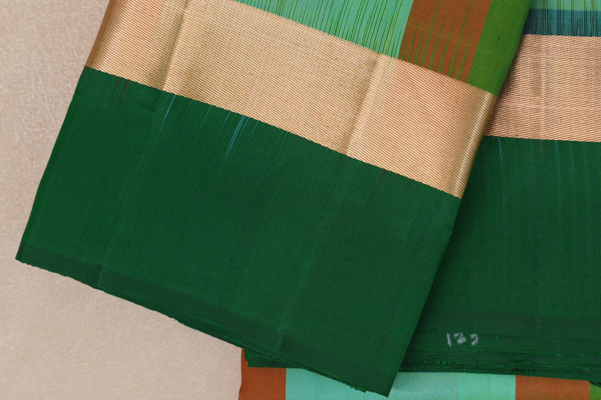 Multi Color Checks Light Weight Kanjivaram Silk Saree border