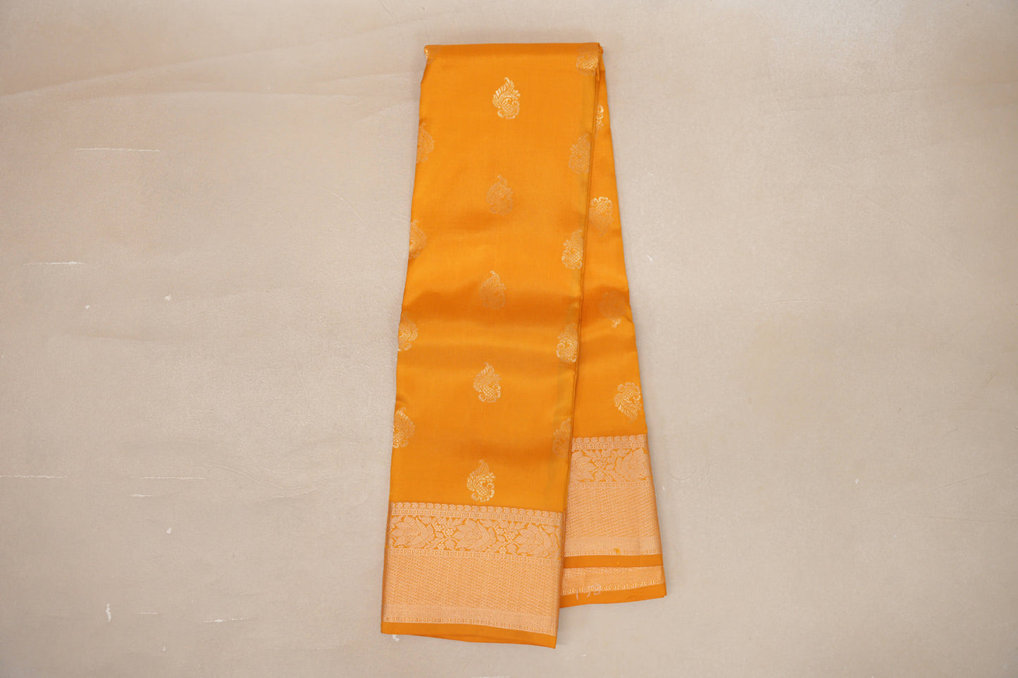 Online Mango Yellow Light Weight Kanjivaram Silk Saree