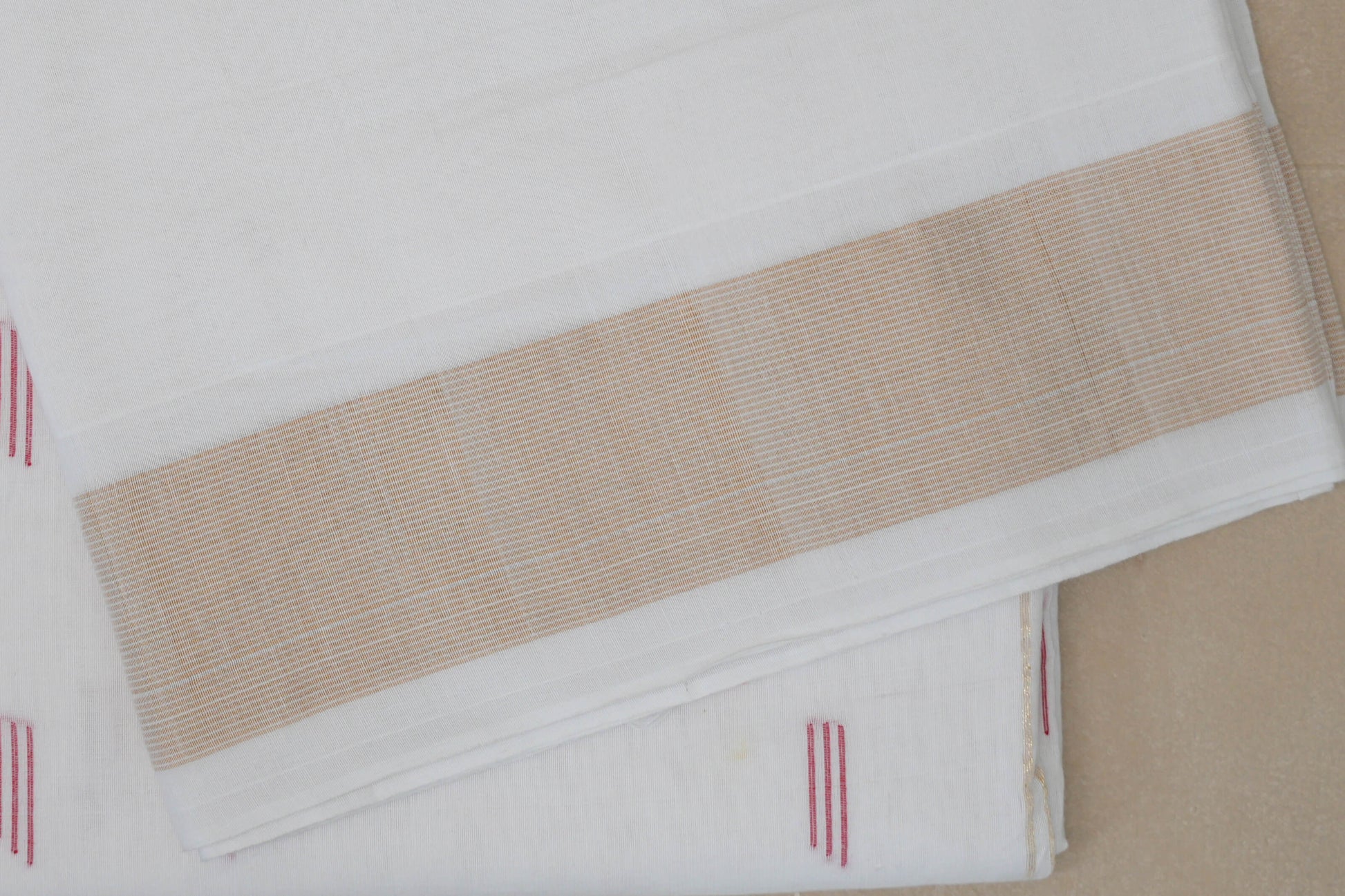 White Paithani Cotton Saree borders