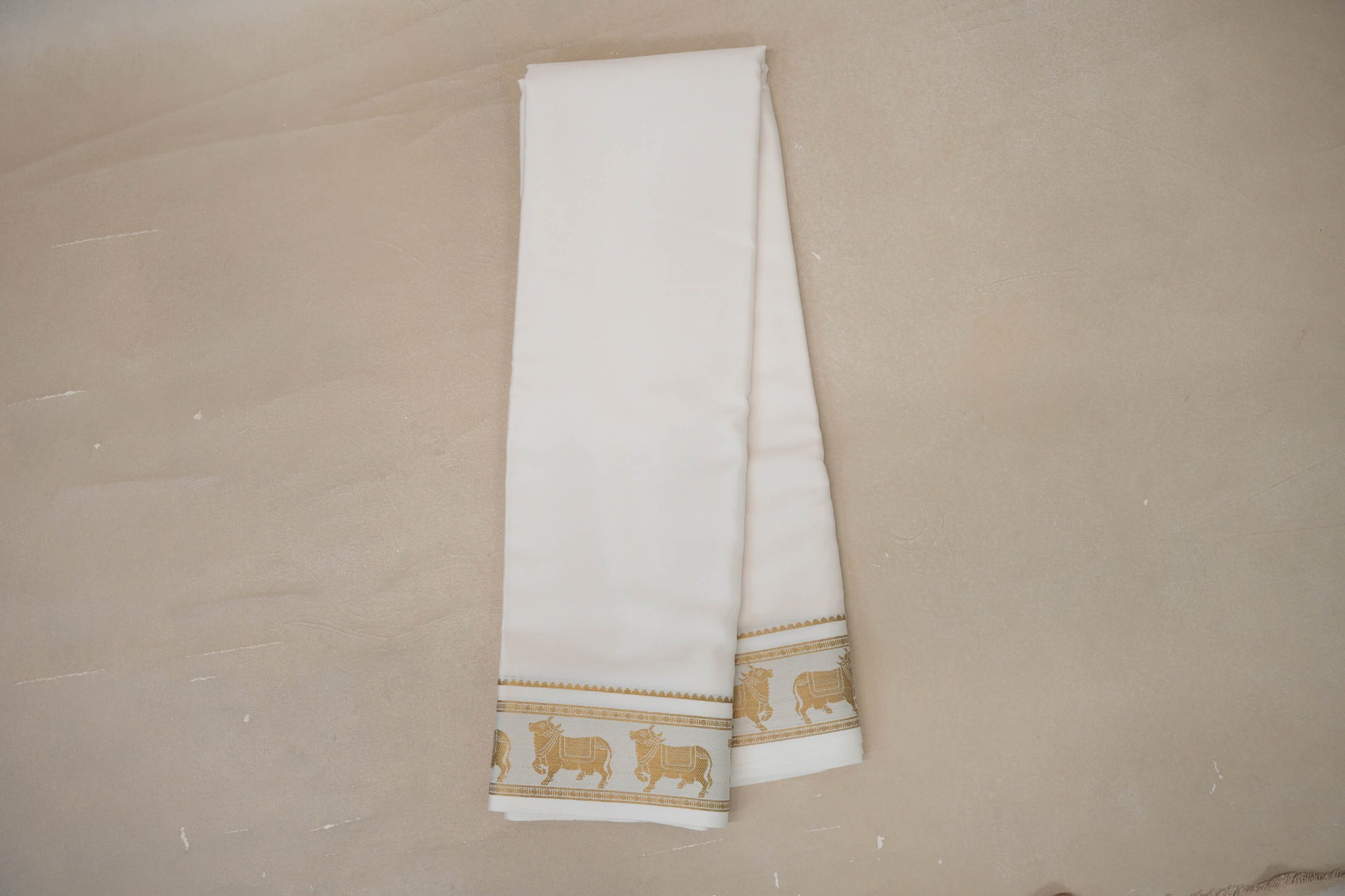 Online Off White Mysore Silk Saree