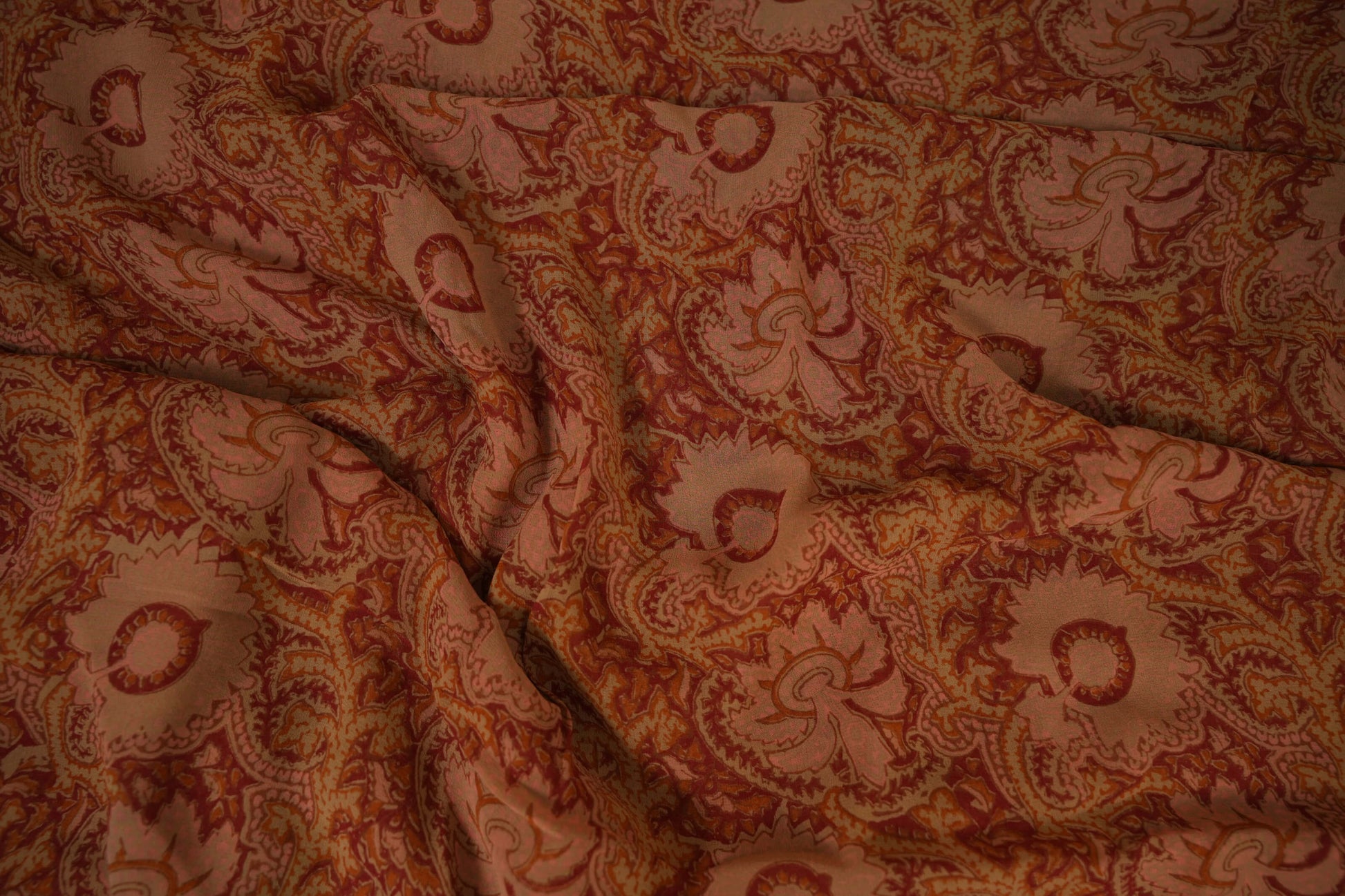 Maroon Chiffon saree body