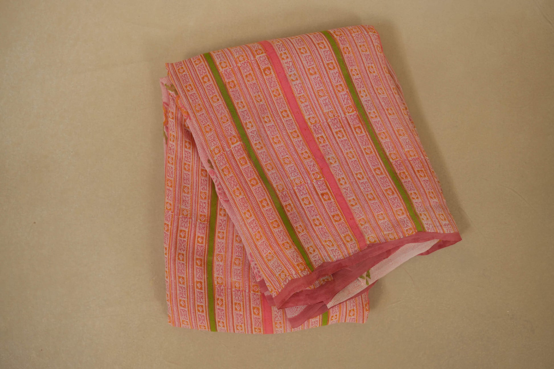 Pink Chiffon saree