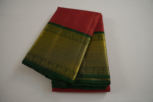 Red kanchipuram silk saree