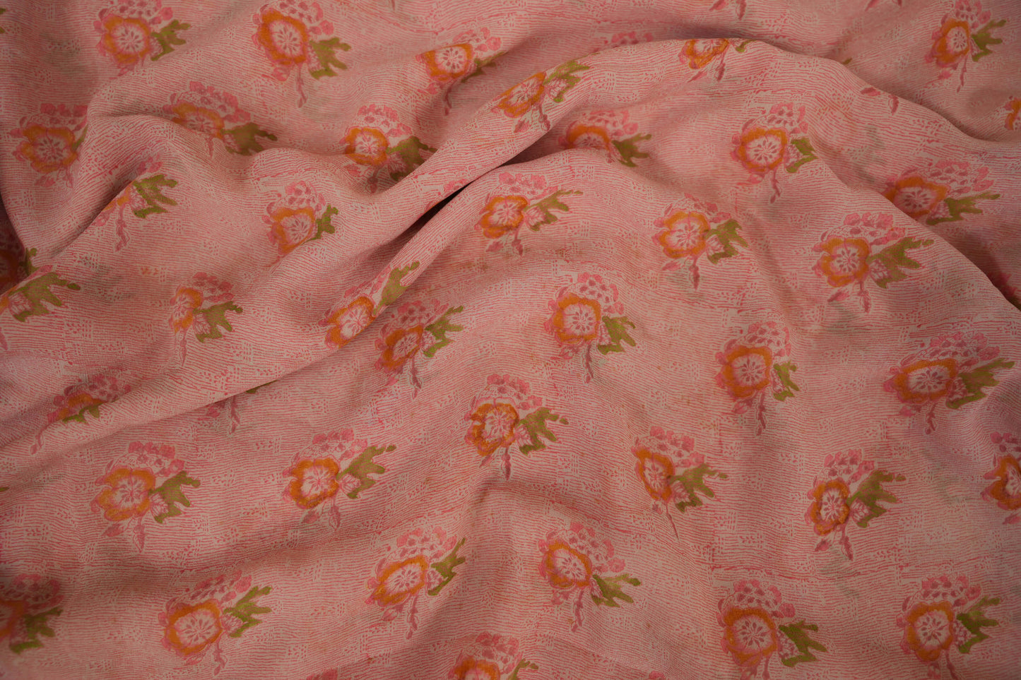 Pink Chiffon saree body