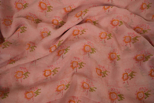 Pink Chiffon saree body