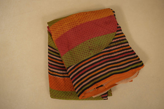 Multi Color Chiffon saree