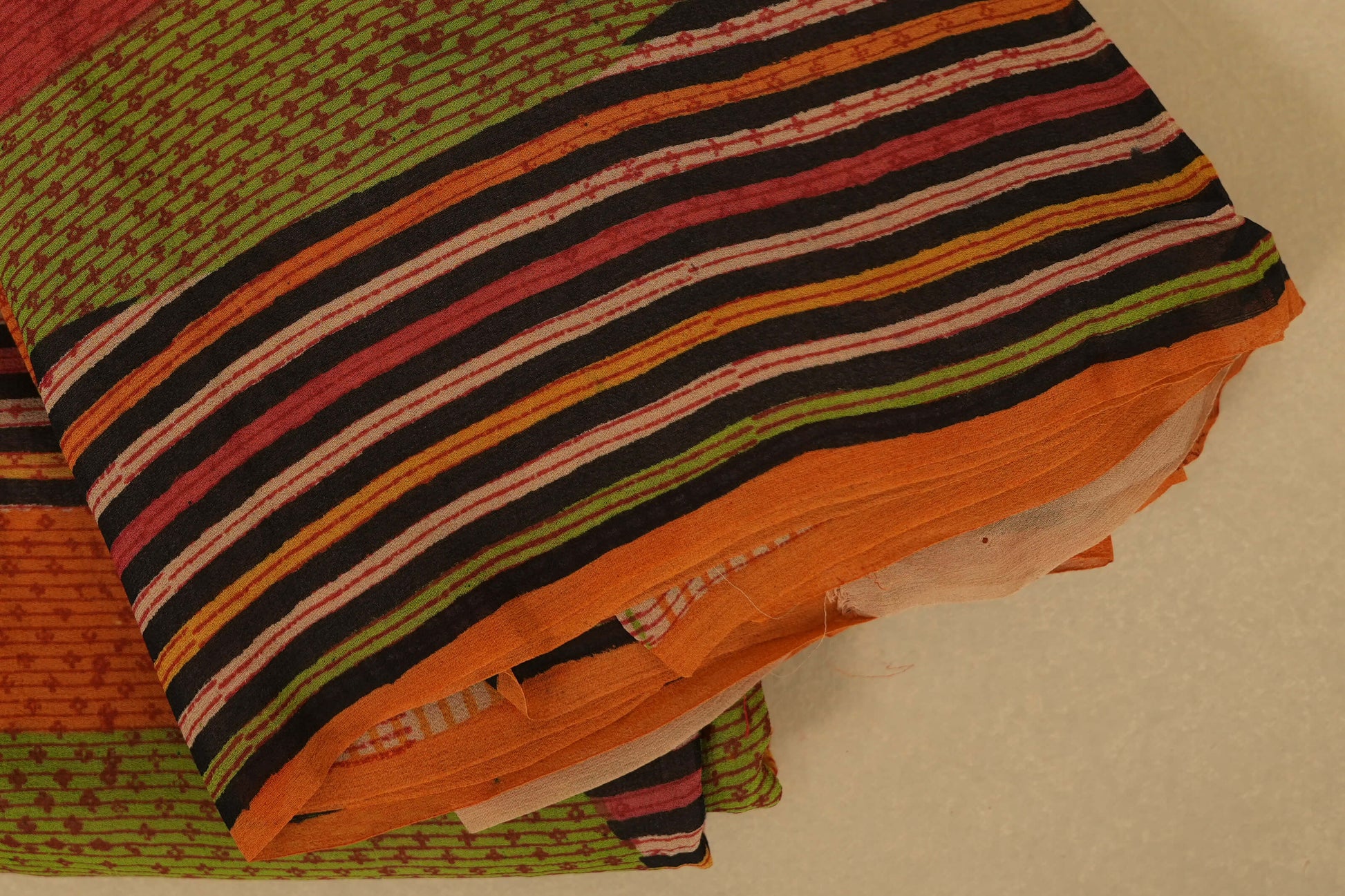 Multi Color Chiffon saree borders