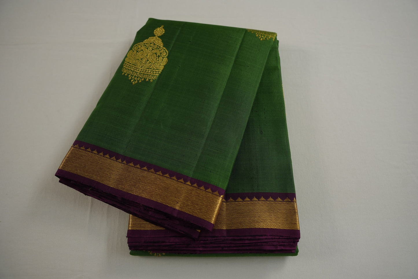 Green kanchipuram silk saree