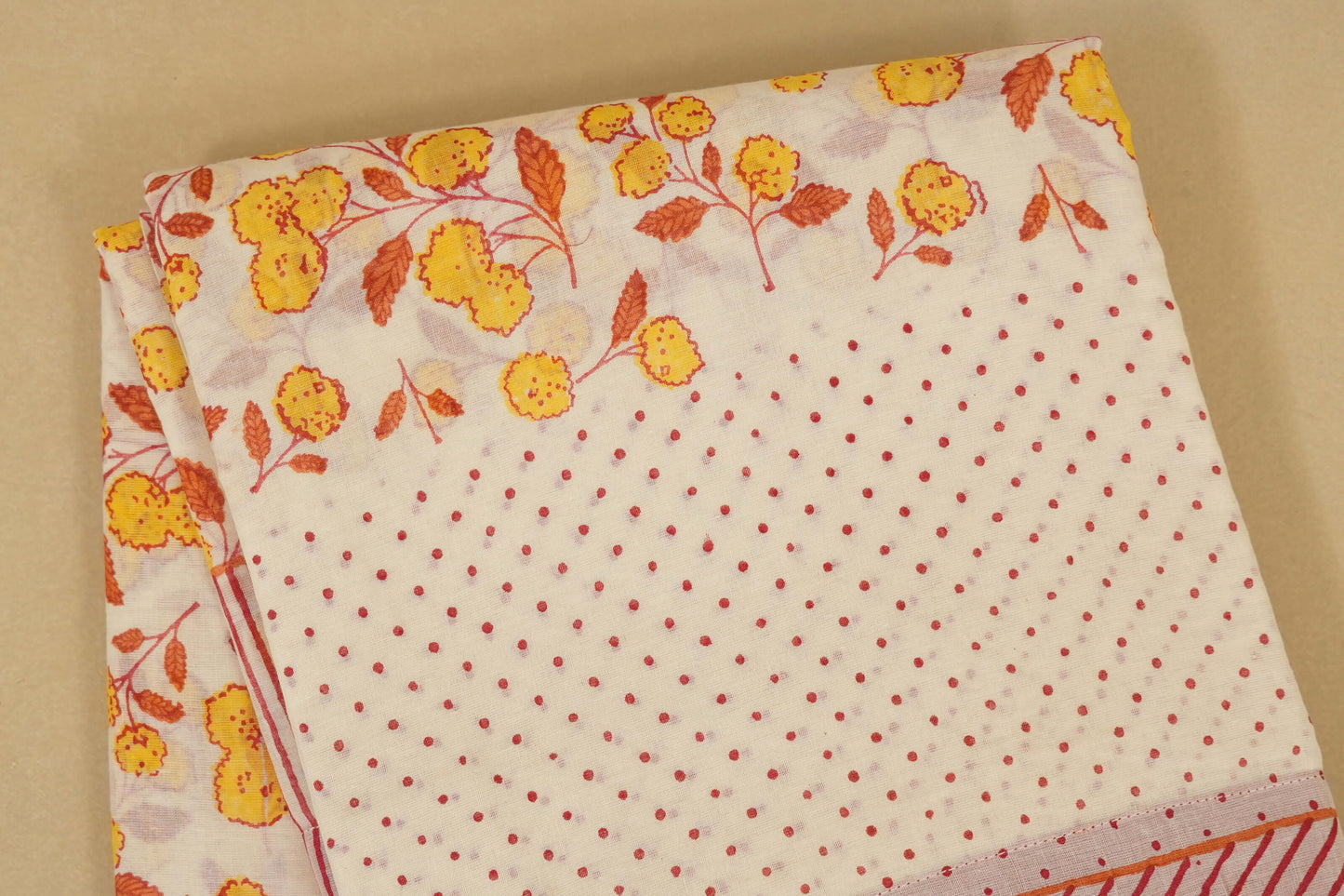 Pink Cotton Saree body